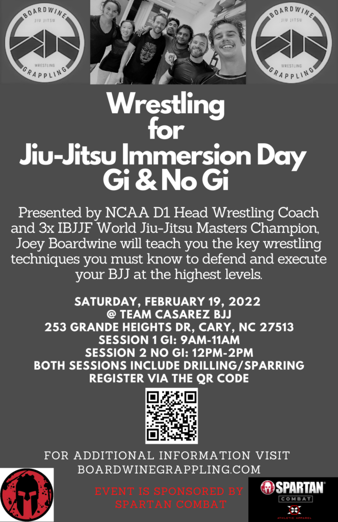 Wrestling for Jiu-Jitsu Immersion Day Gi and No Gi